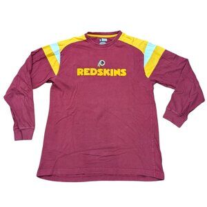 Vintage Washington Redskins Shirt Sz XLRed Long Sleeve Football NFL Burgundy